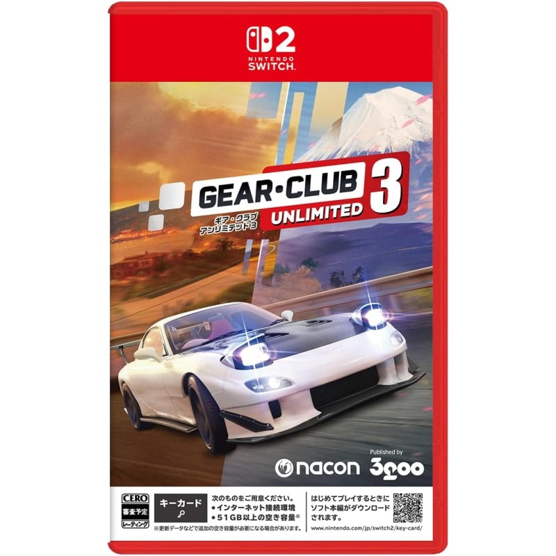 Gear・Club Unlimited 3 (Multi-Language) Switch 2 (Game Key Card)