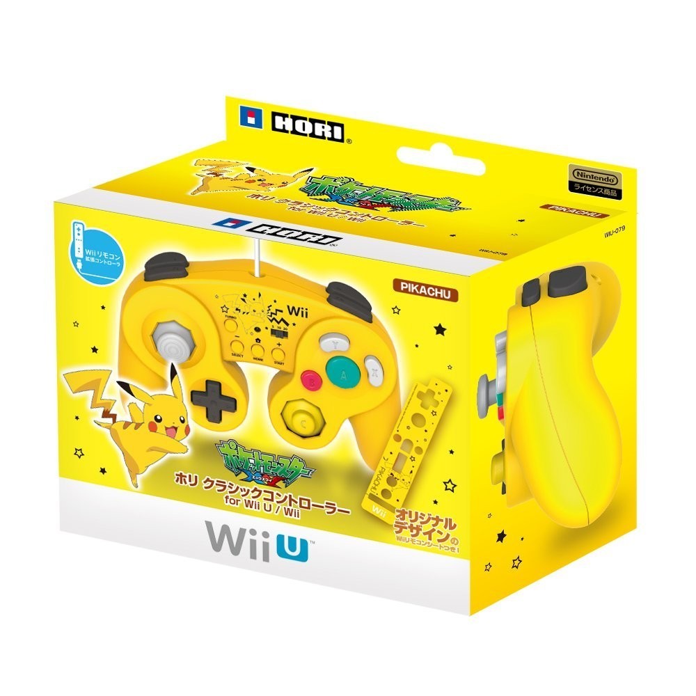 CLASSIC CONTROLLER FOR WII U (PIKACHU) für Wii & Wii U  Hori (gebraucht)